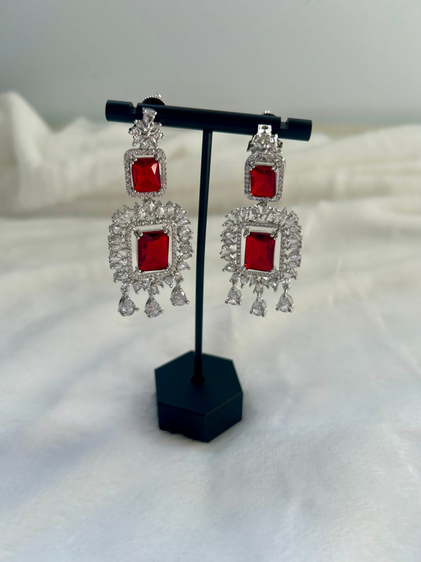 AD Red Earrings