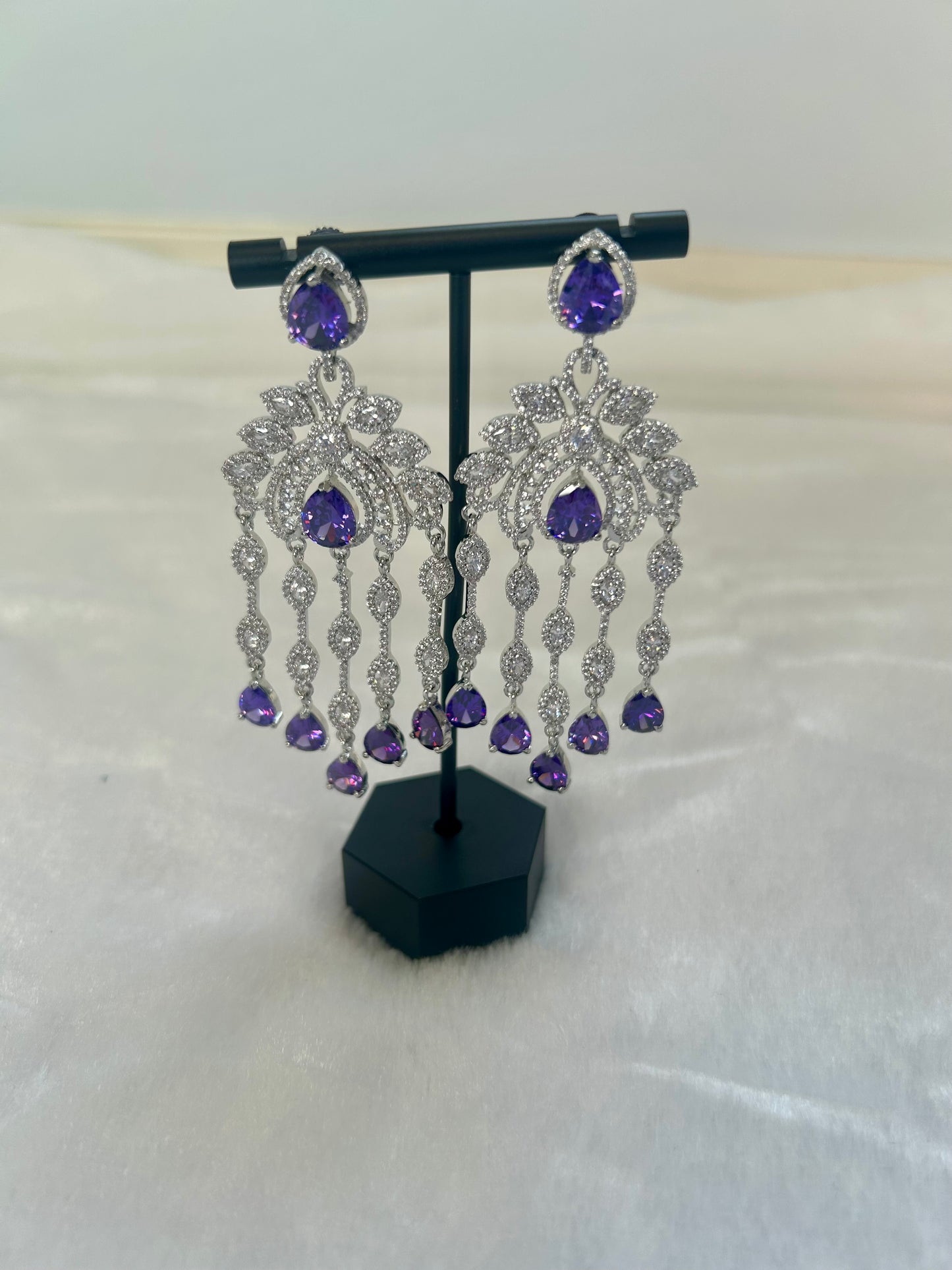 AD Purple Earrings