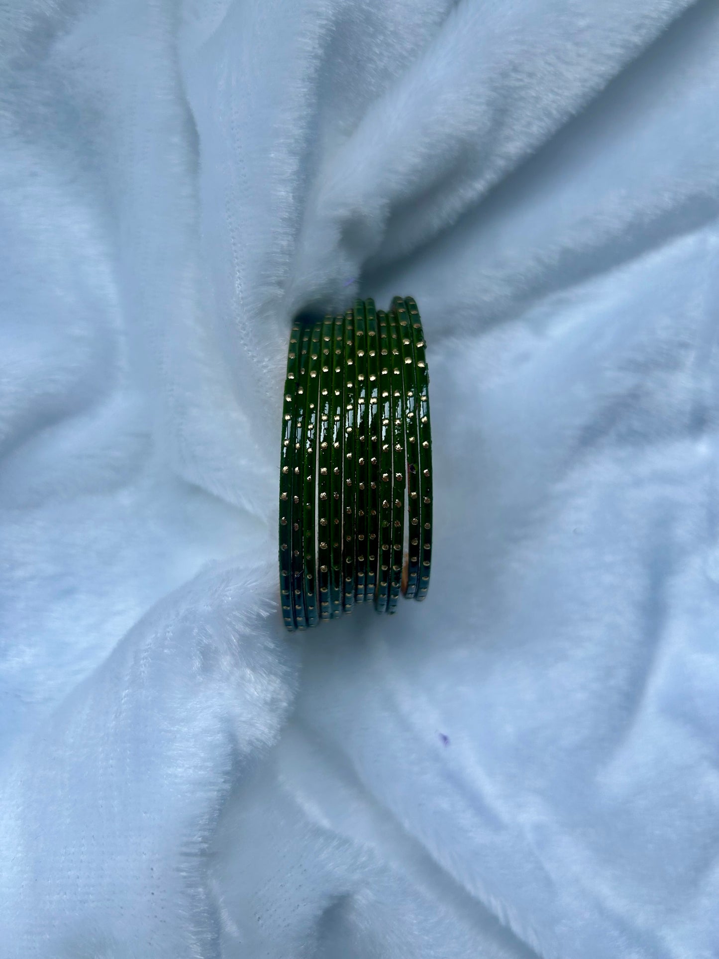 SAMPLE SALE Mehendi Green Bangles