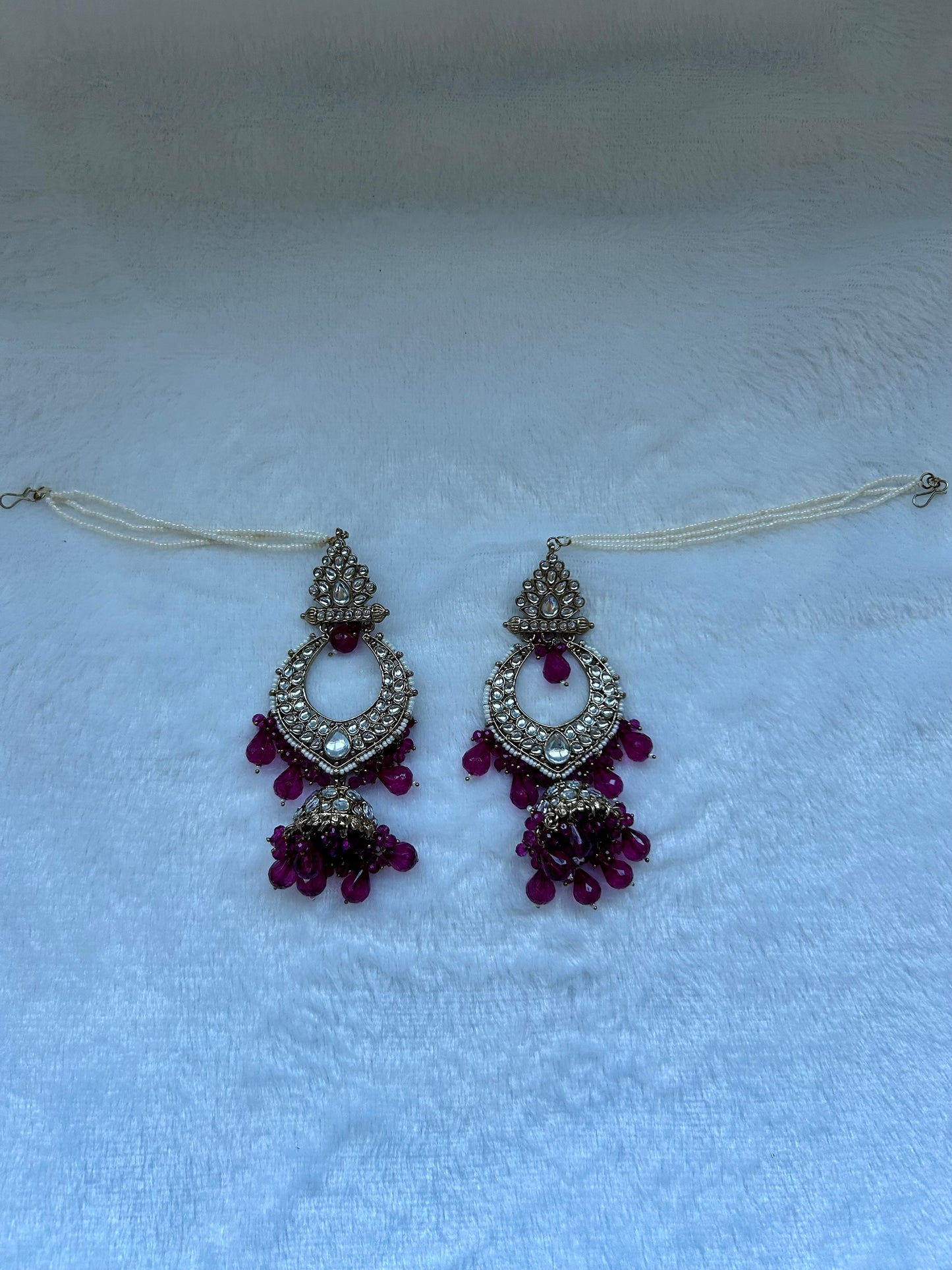 Dark Pink Sahara Earrings