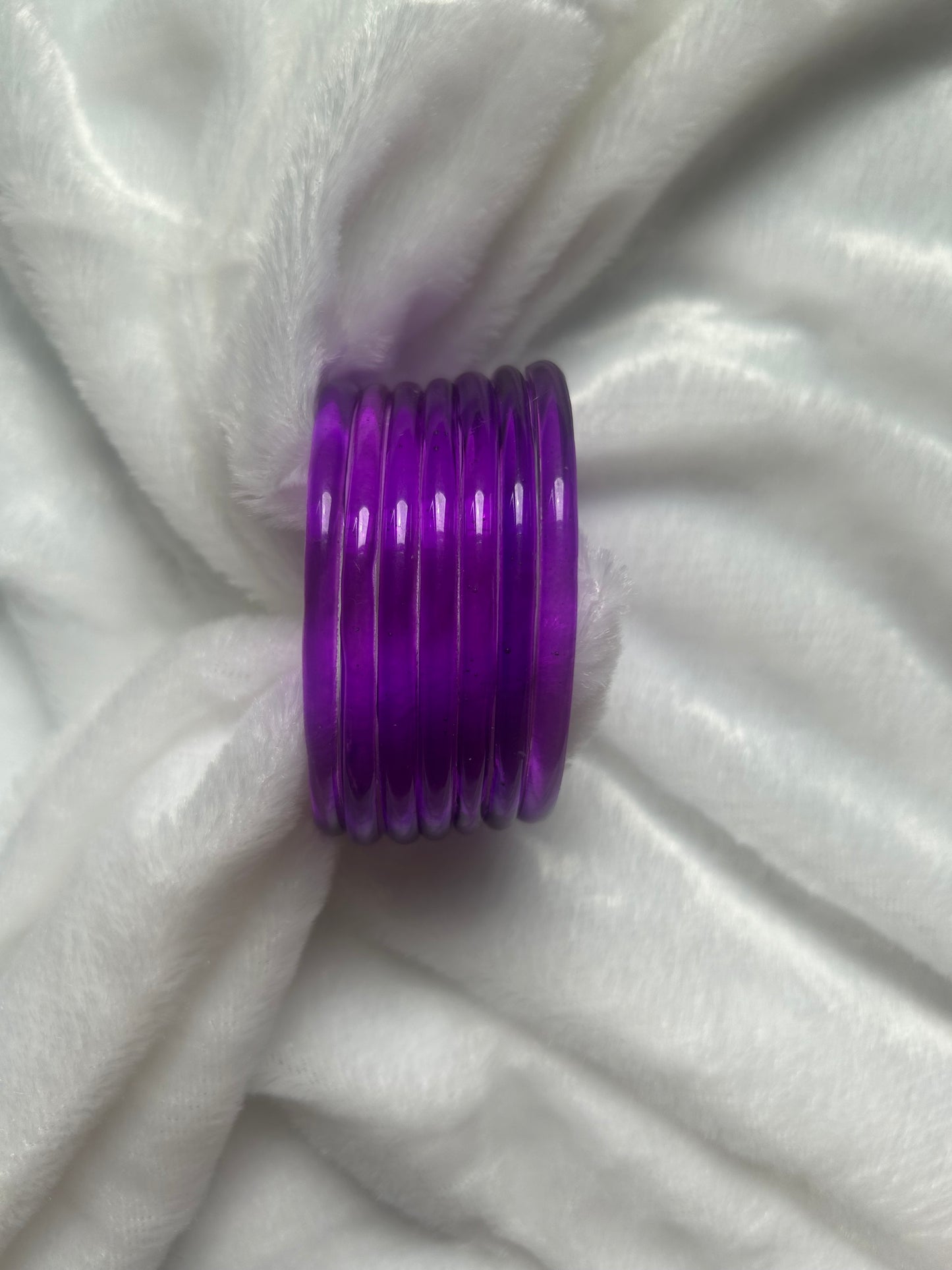 Purple Jelly Bangles
