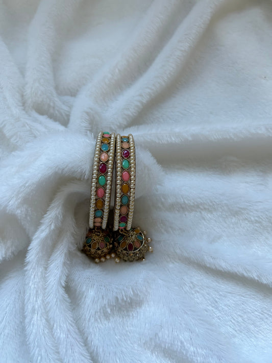 Multi Color Jhumka Bangles