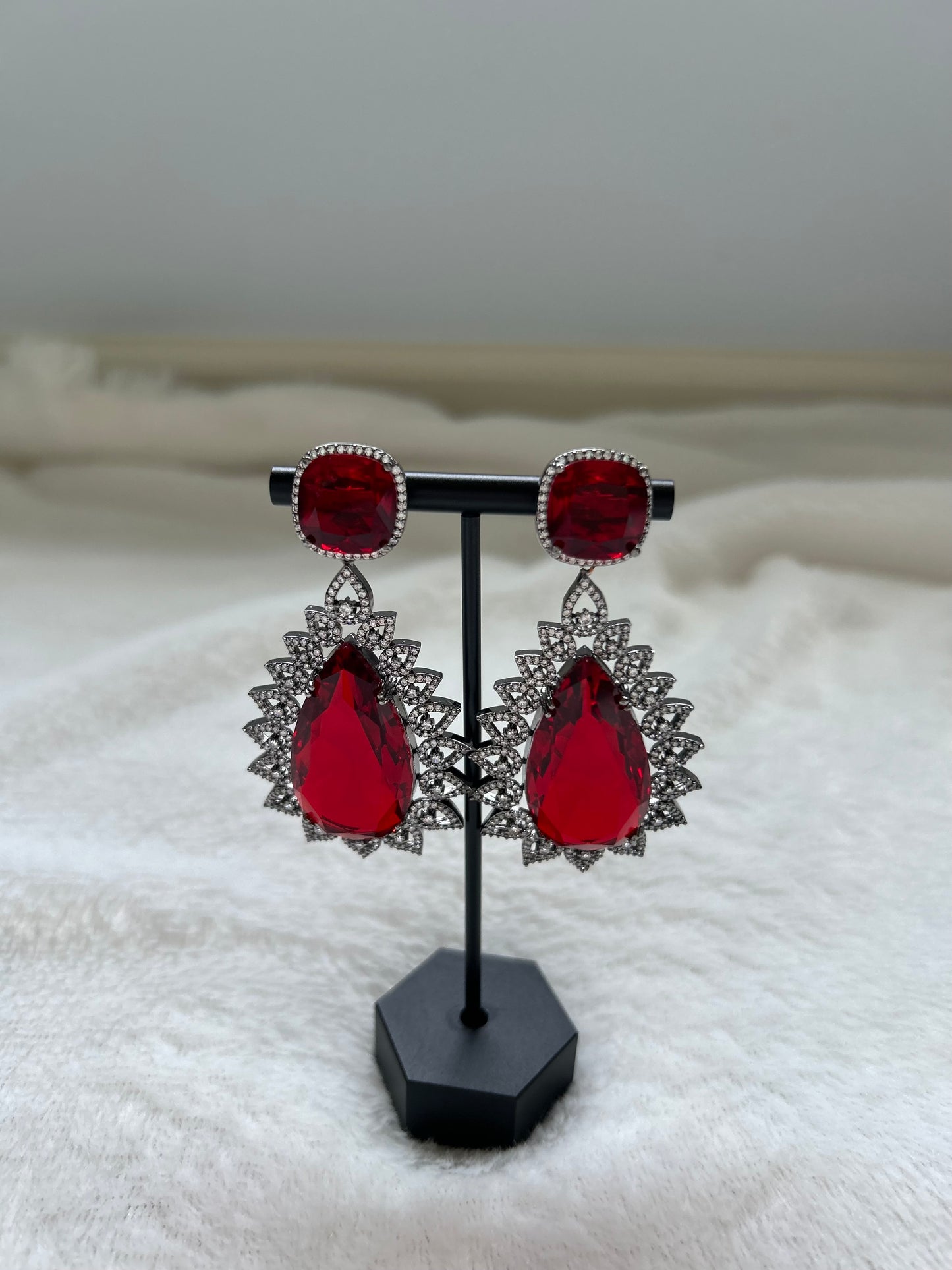 AD Red Earrings