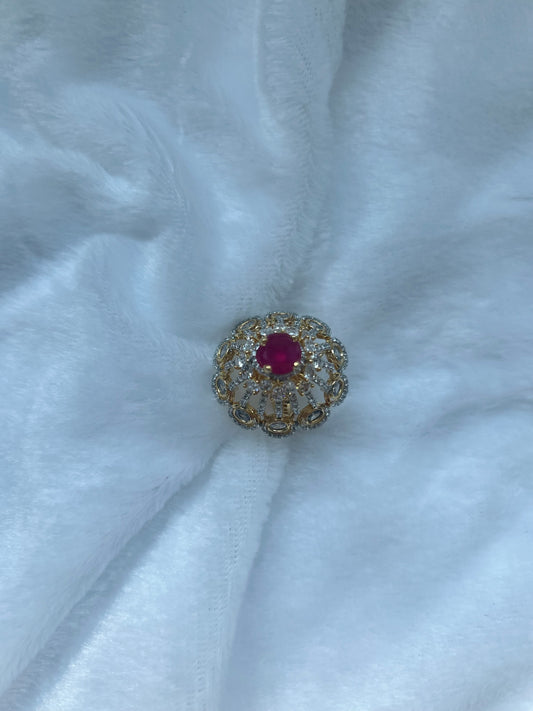 AD Ruby & Gold Ring