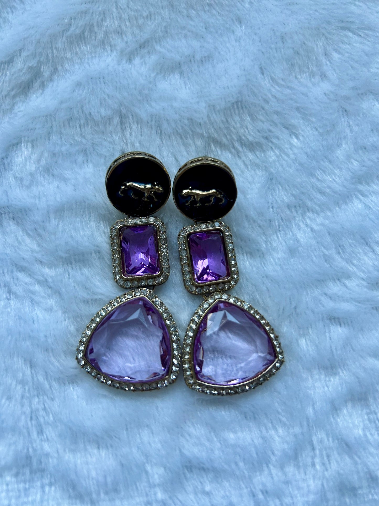 Lilac CZ Earrings