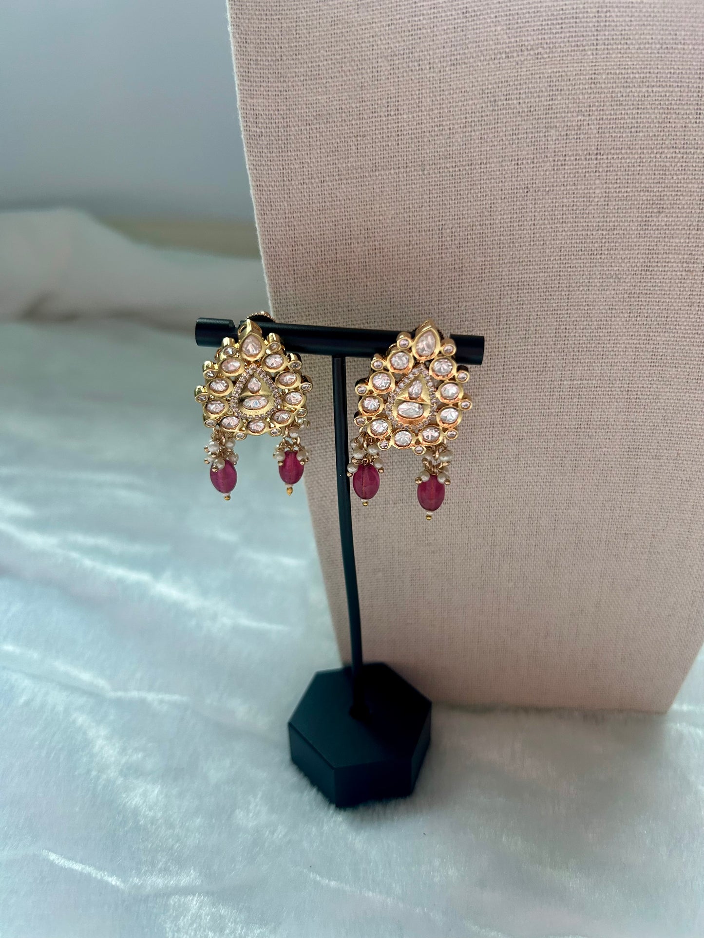 Emerald Green & Pink Tyaani Choker Set