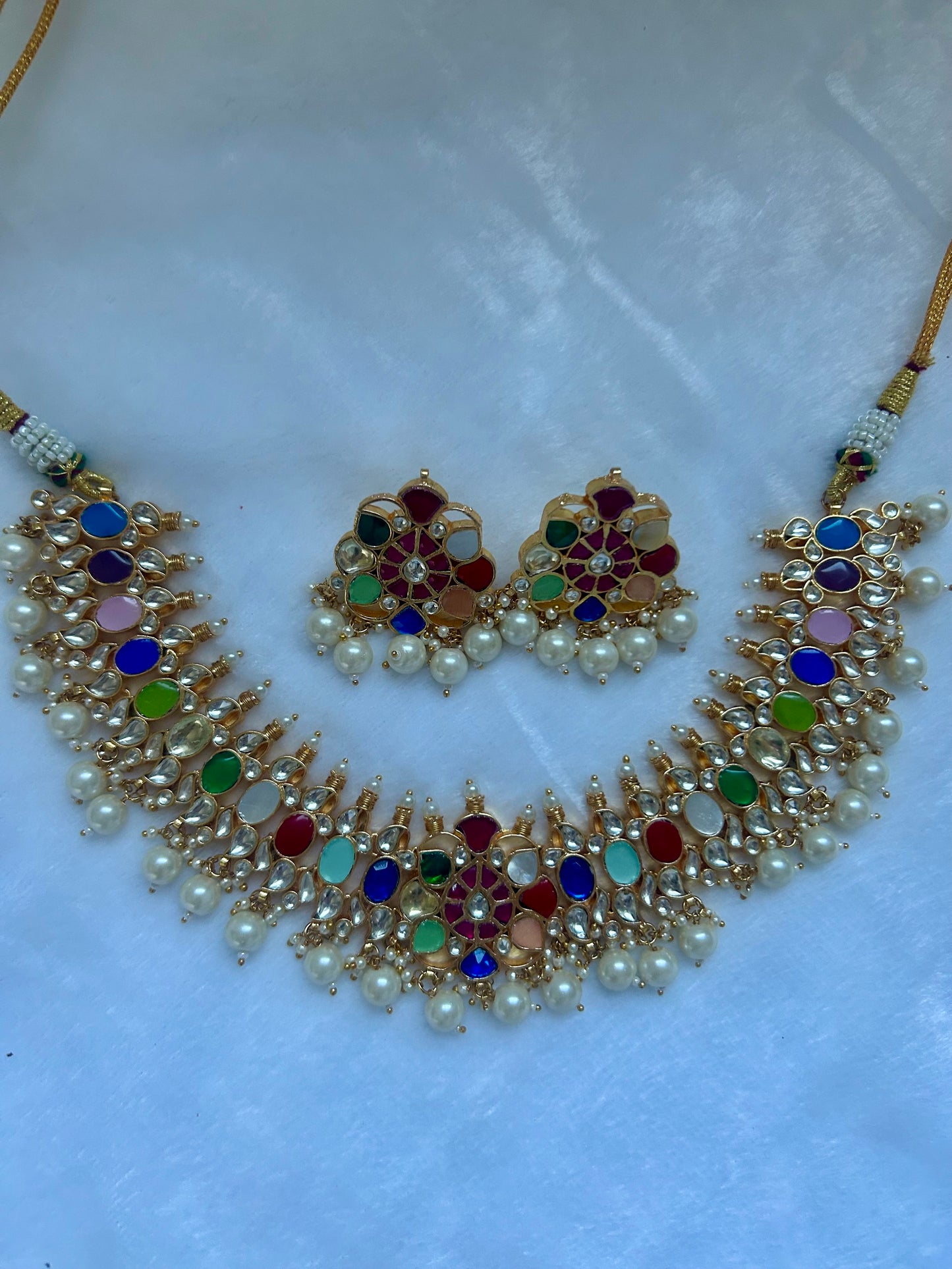 Multi Pachi Kundan Choker Set