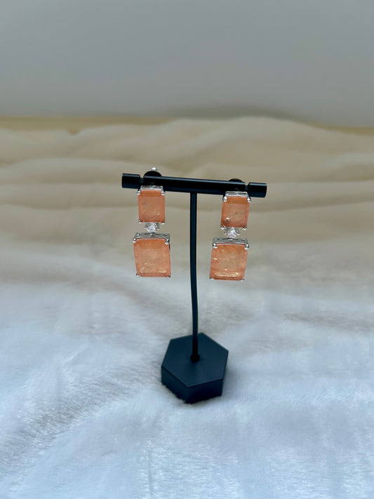 Orange Doublet Earrings