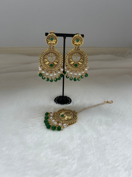 Emerald Green Tikka Set