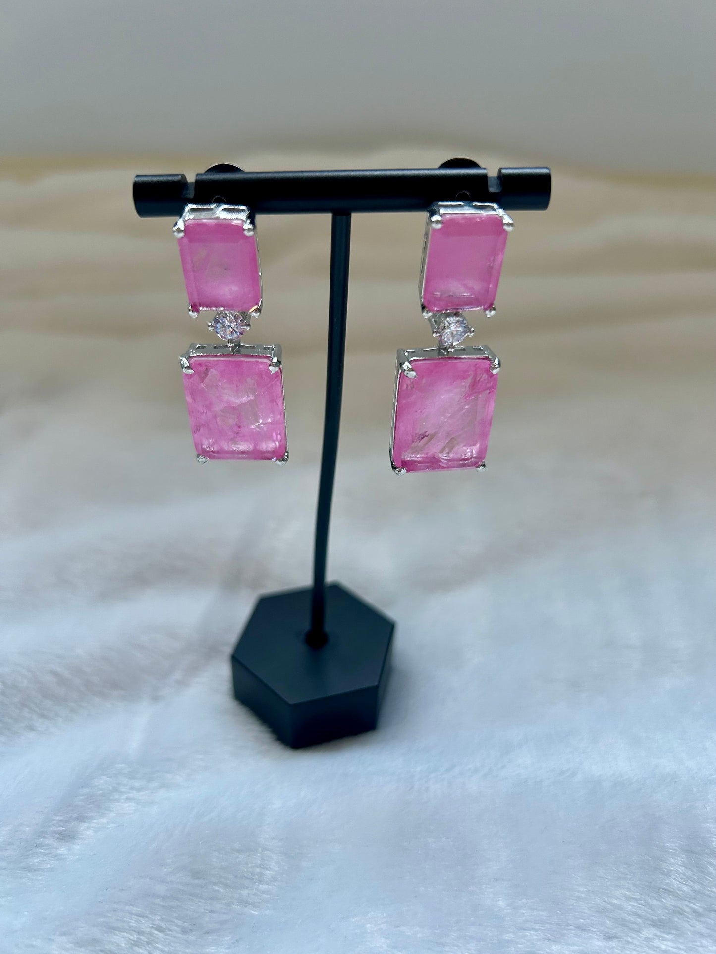 Pink Doublet Earrings