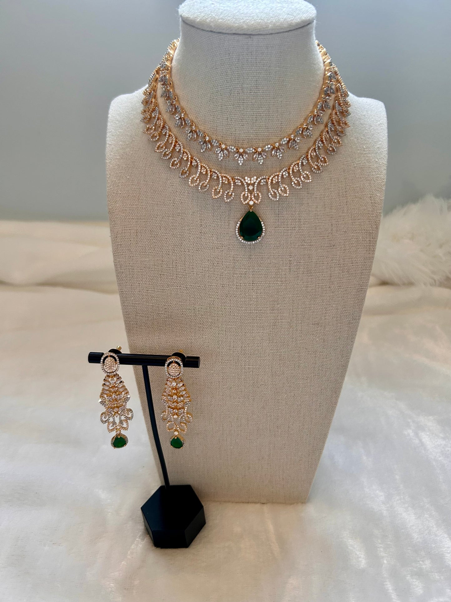 AD Dual Toned Emerald Green 2 Layer Set