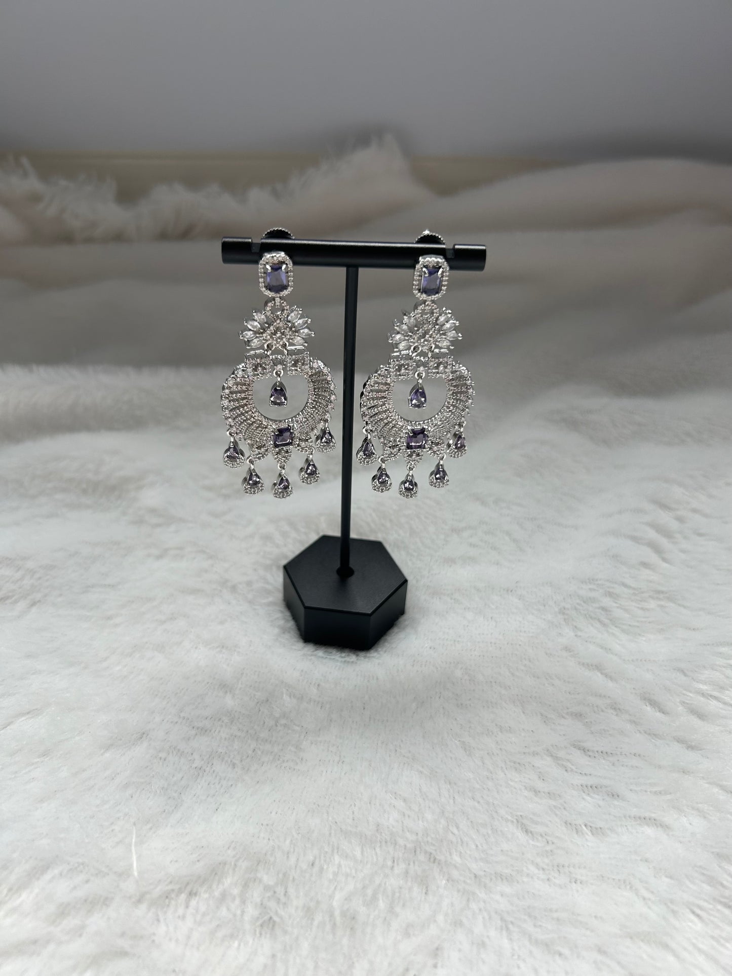 Purple AD Earrings