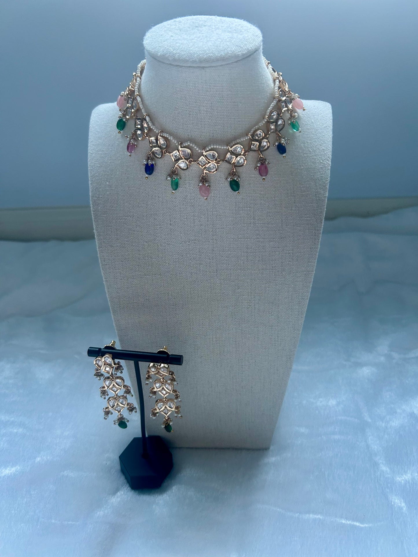 Multi Color Tyaani Kundan Choker Set