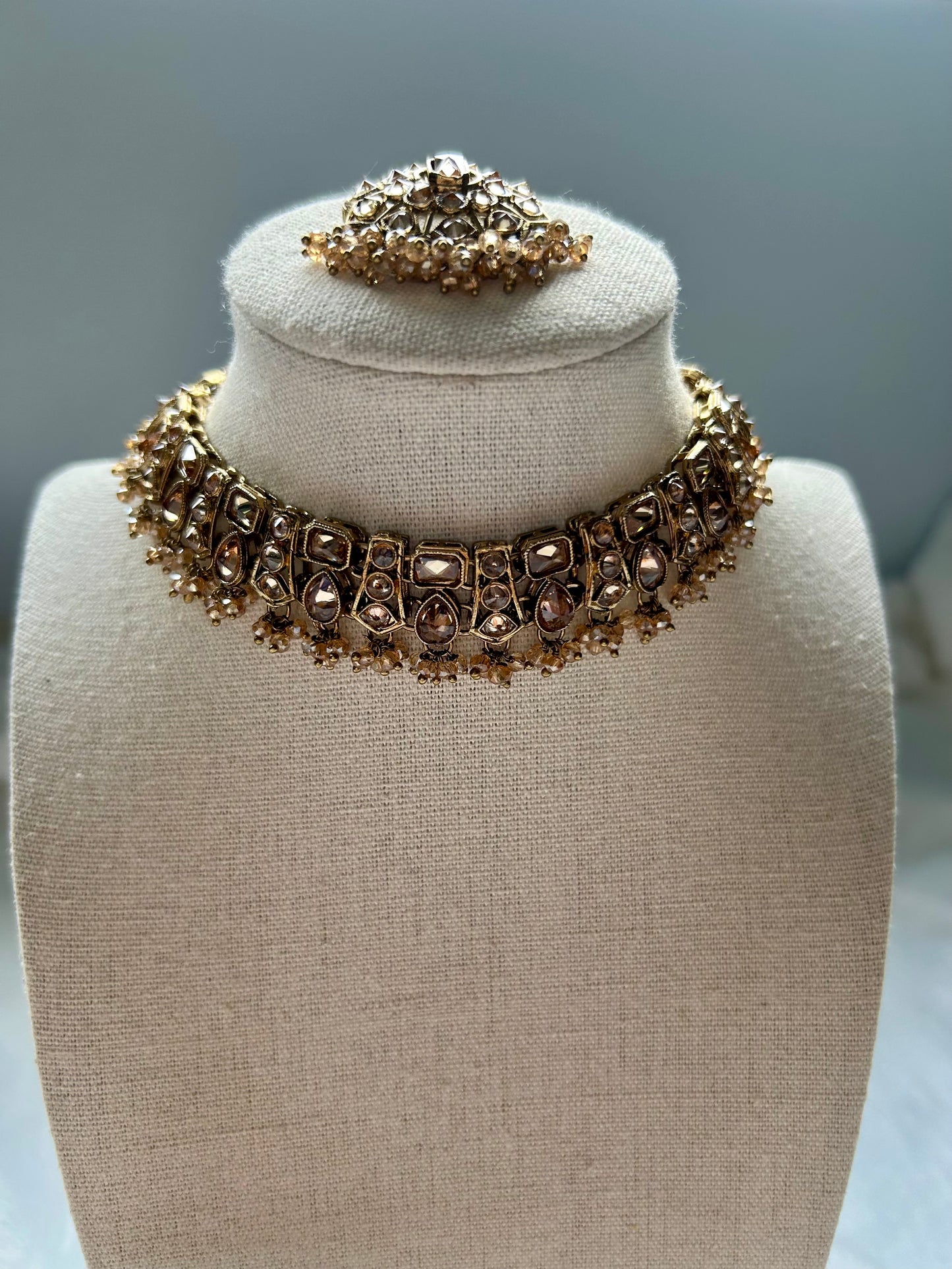 Golden Polki Choker Set