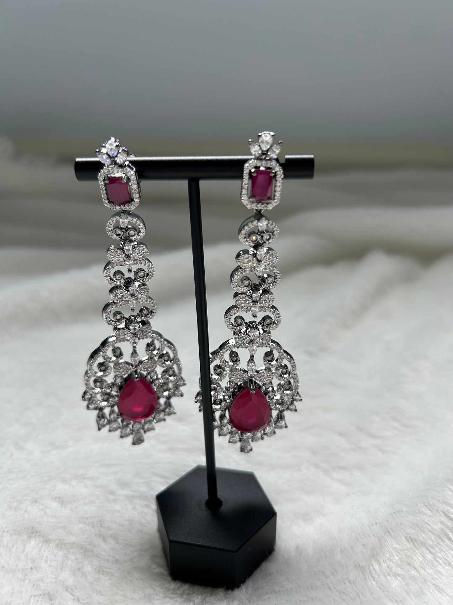 Red AD Earrings