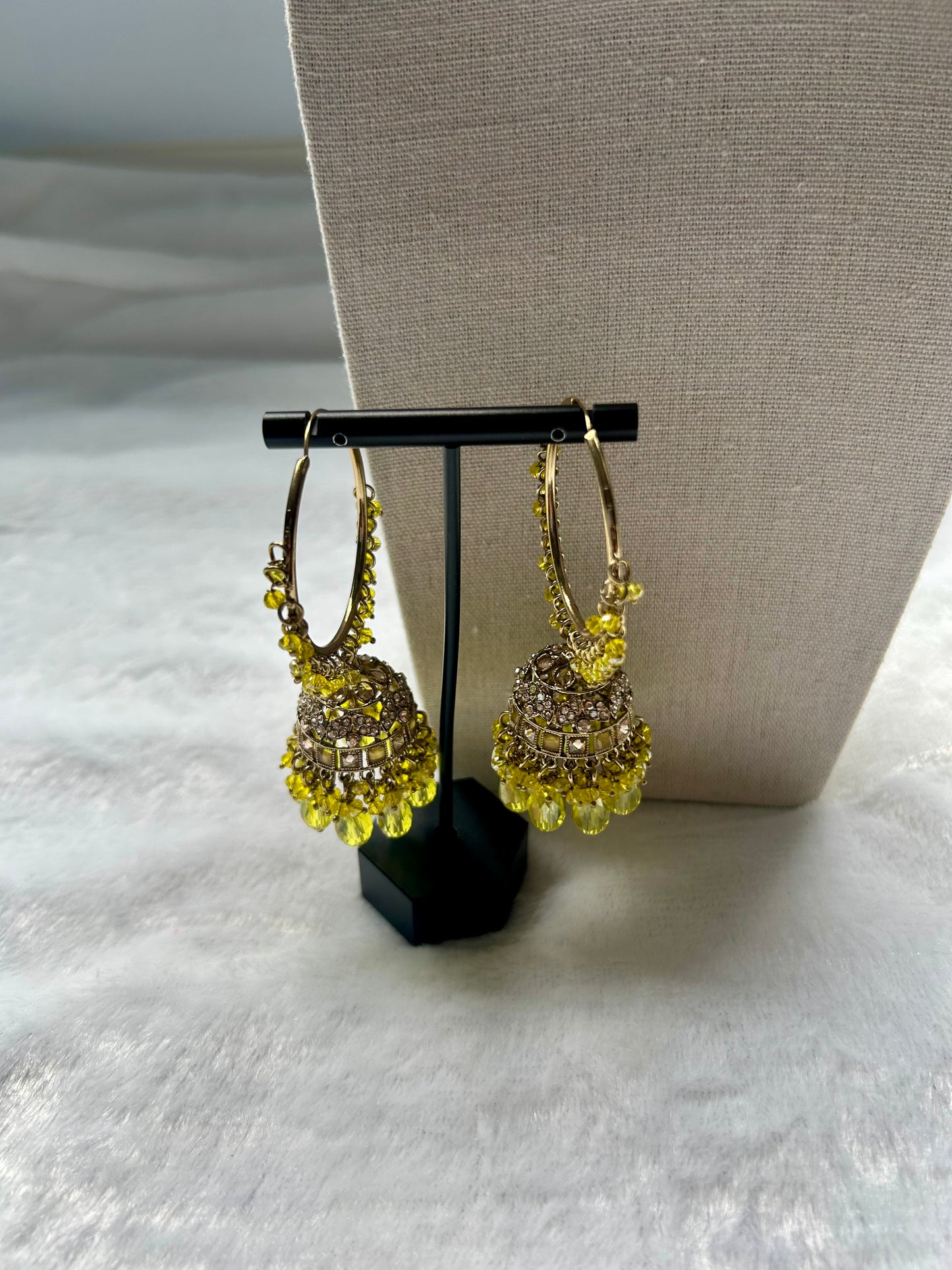Yellow Polki Choker Tikka Set