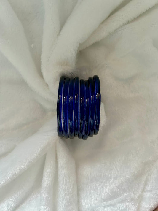 Navy Blue Jelly Bangles