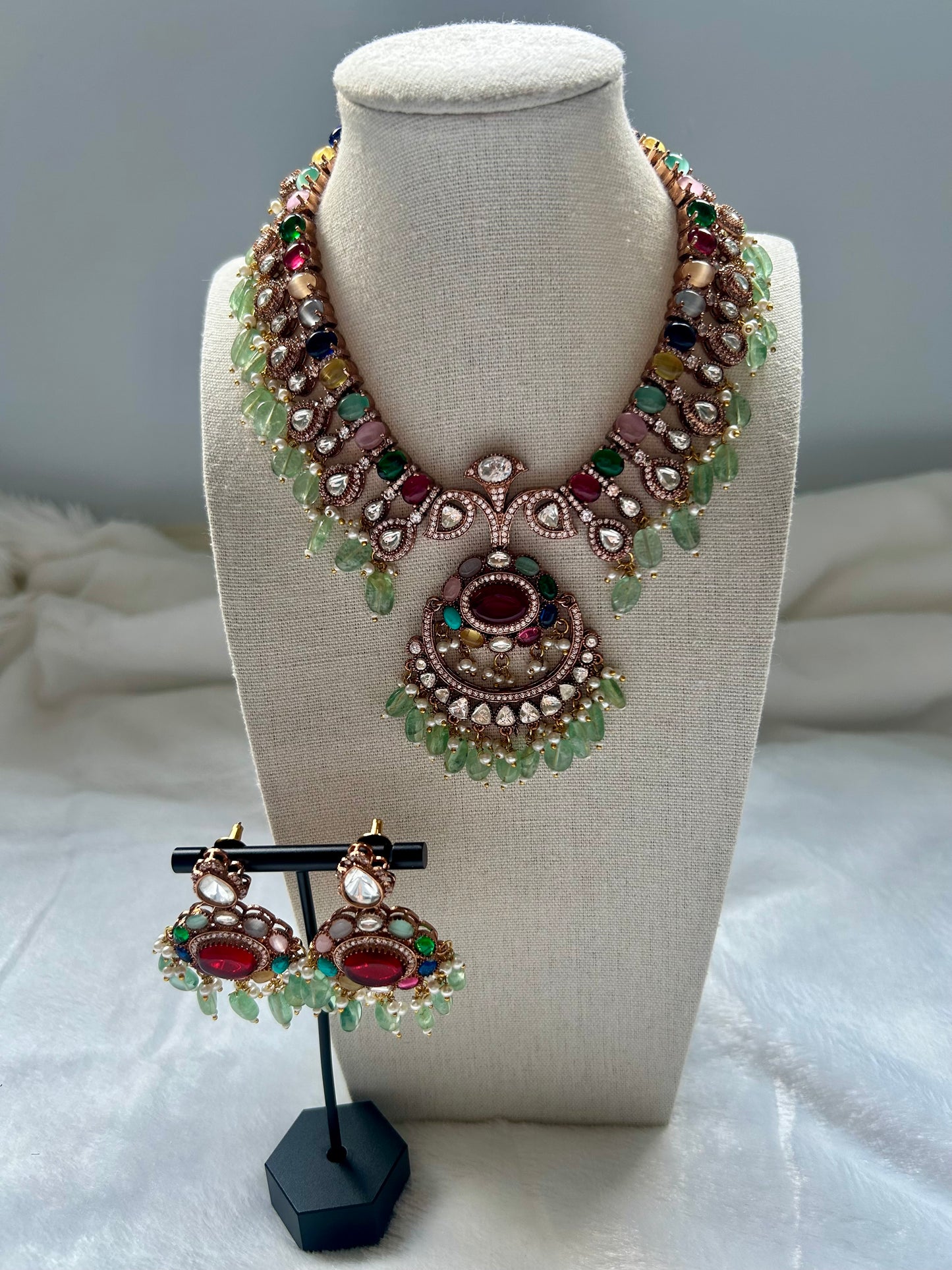 LUXE Multi Moissanite Kundan Set