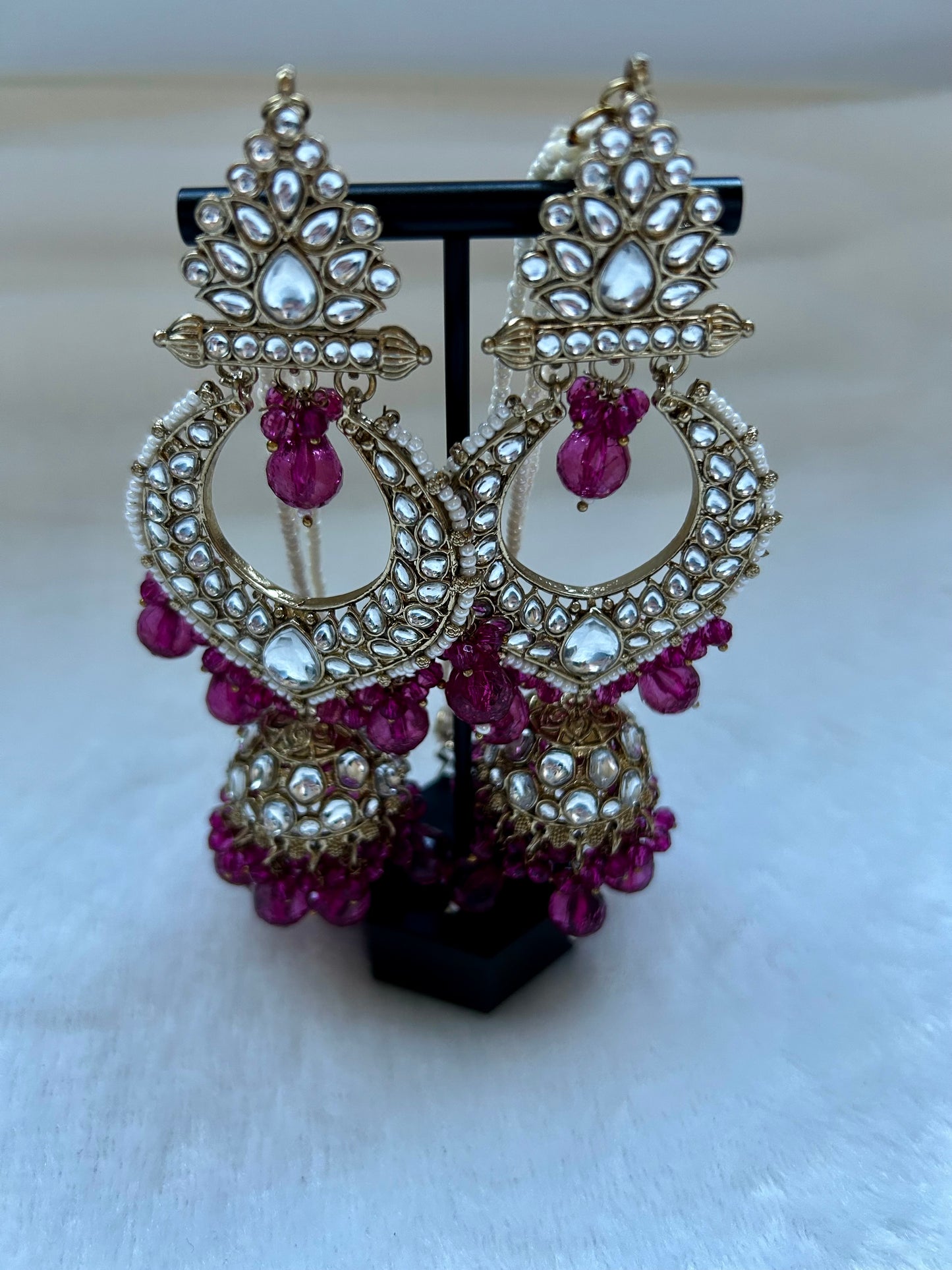 Dark Pink Sahara Earrings