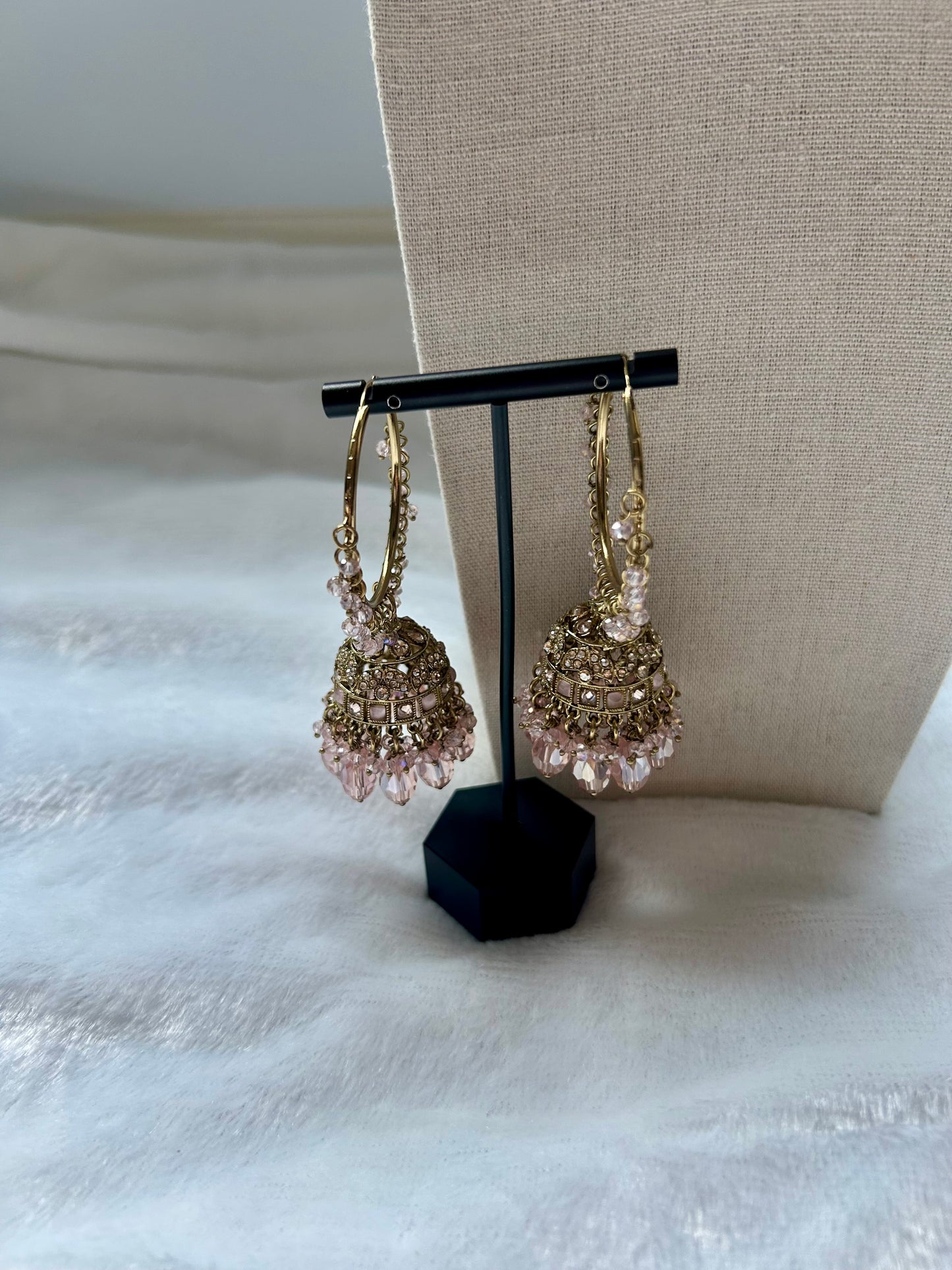 Light Pink Polki Choker Tikka Set