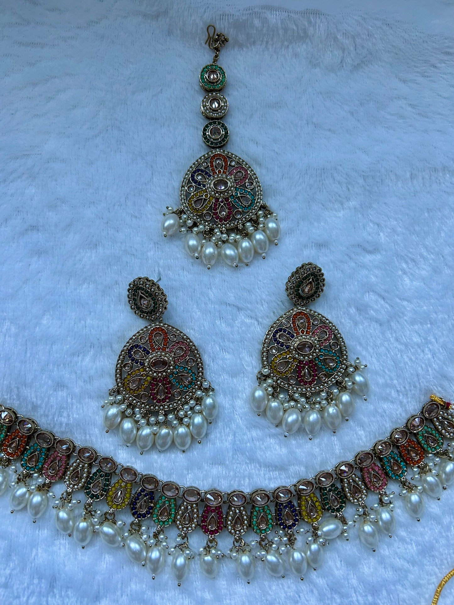 Pakistani Inspired Multi Choker Set