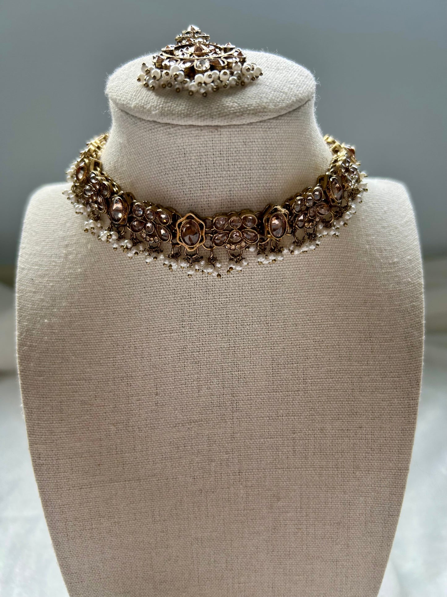 Golden Polki Choker Set