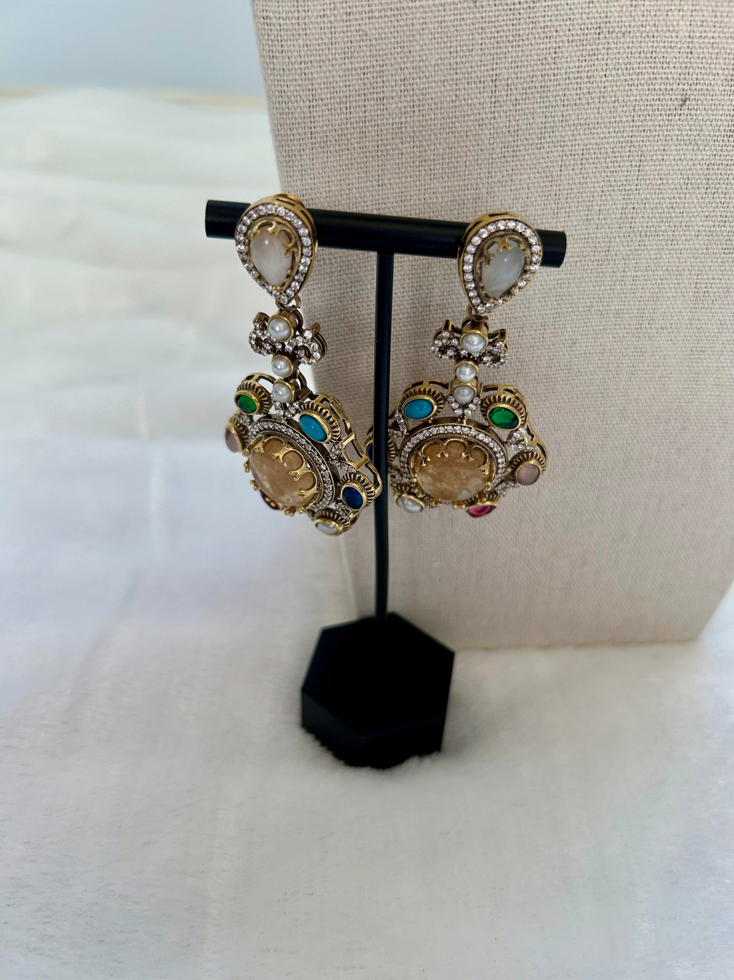 Multi Mossanite Kundan Choker Set