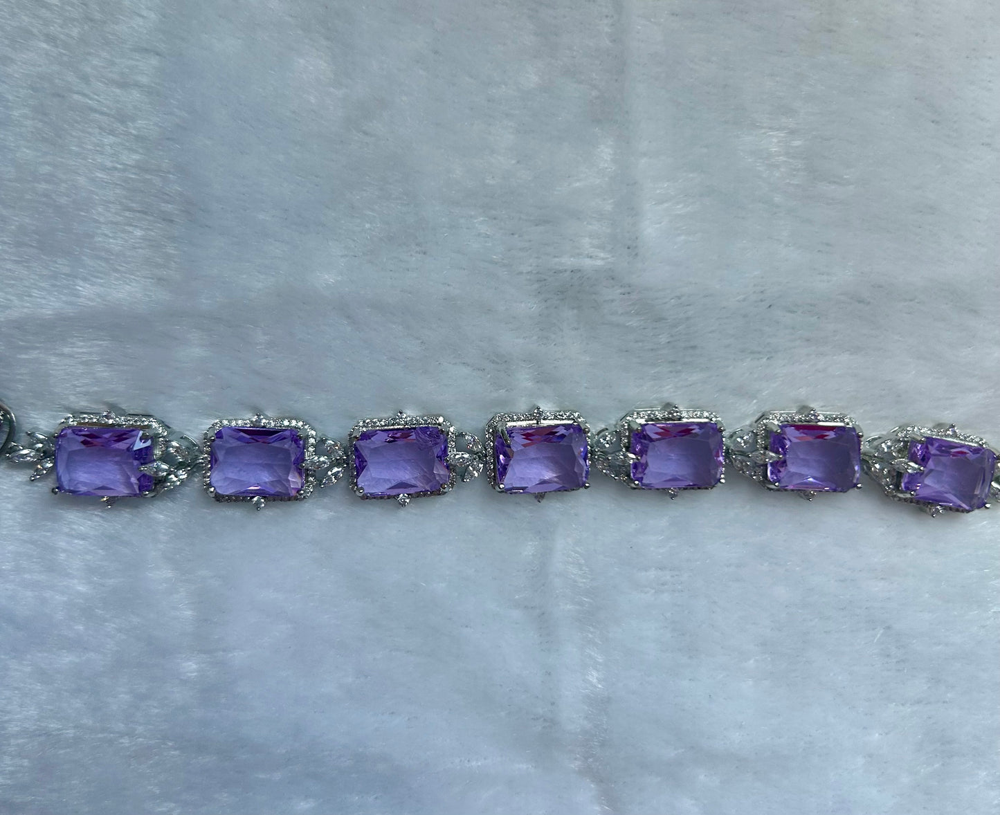 Purple CZ Bracelet