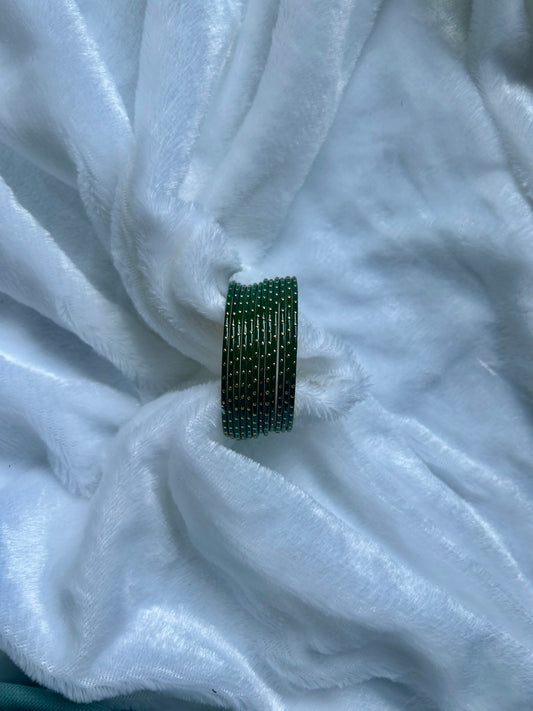 SAMPLE SALE Emerald Green Bangles