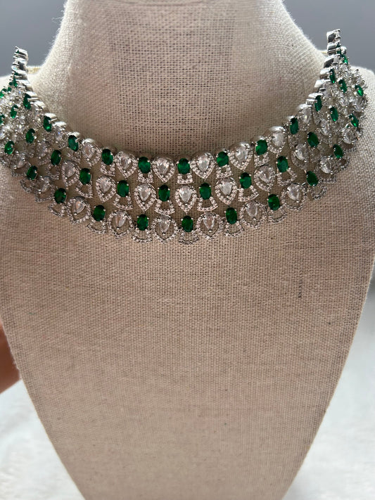 Emerald Green AD Choker Set