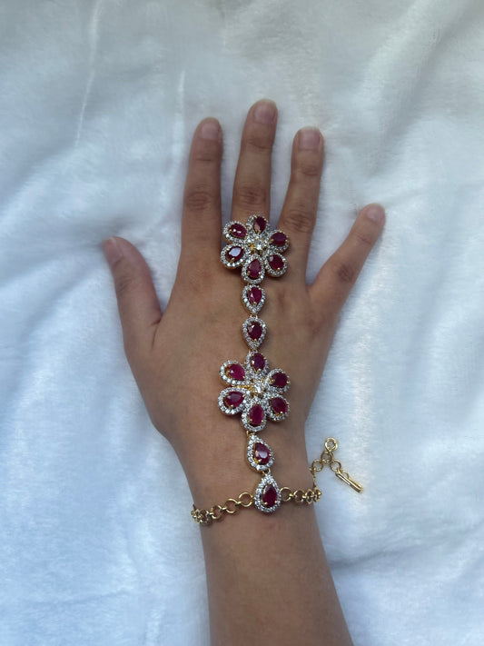 AD Ruby Floral Hathphool