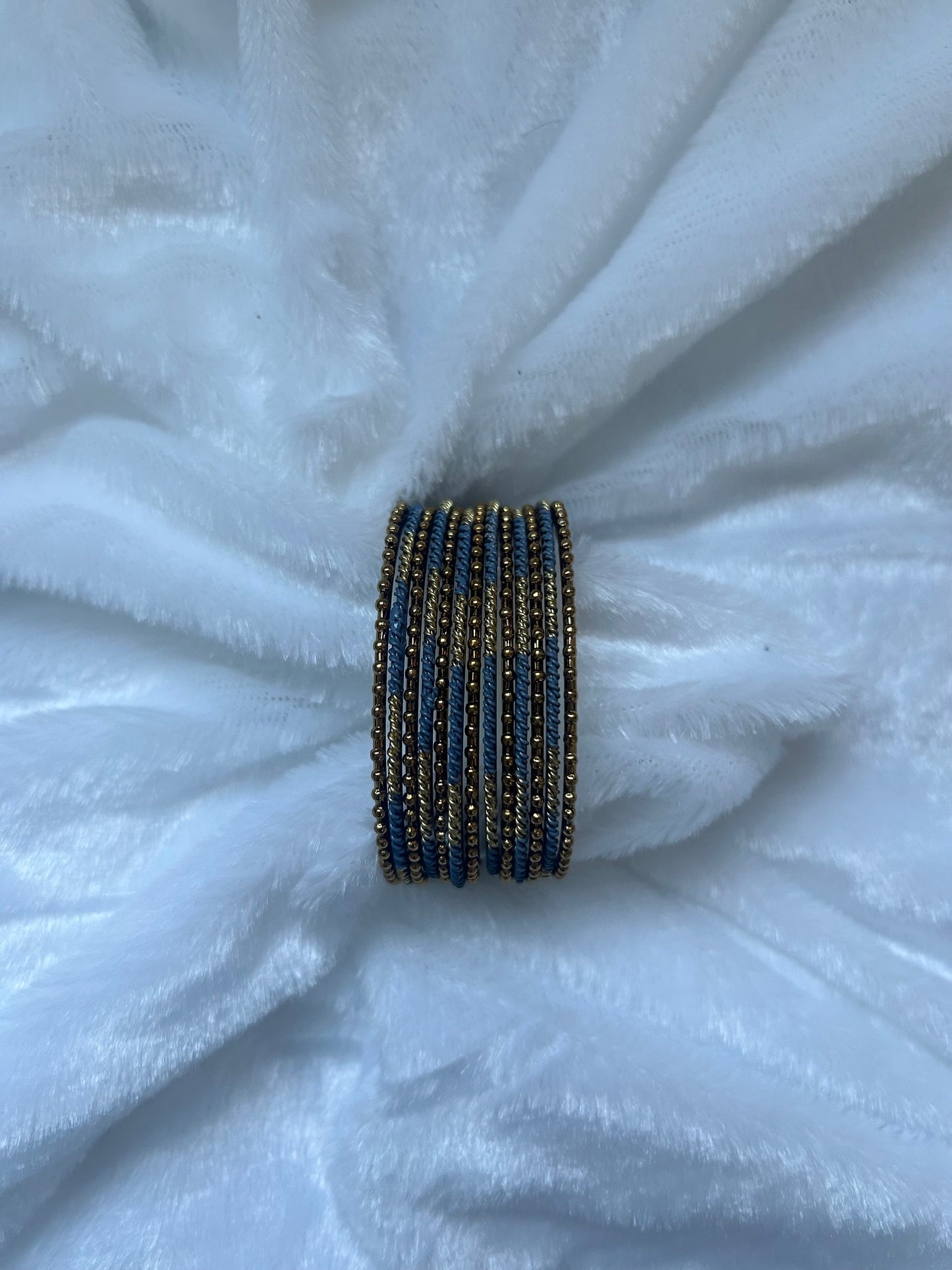 Gray & Gold Bangles