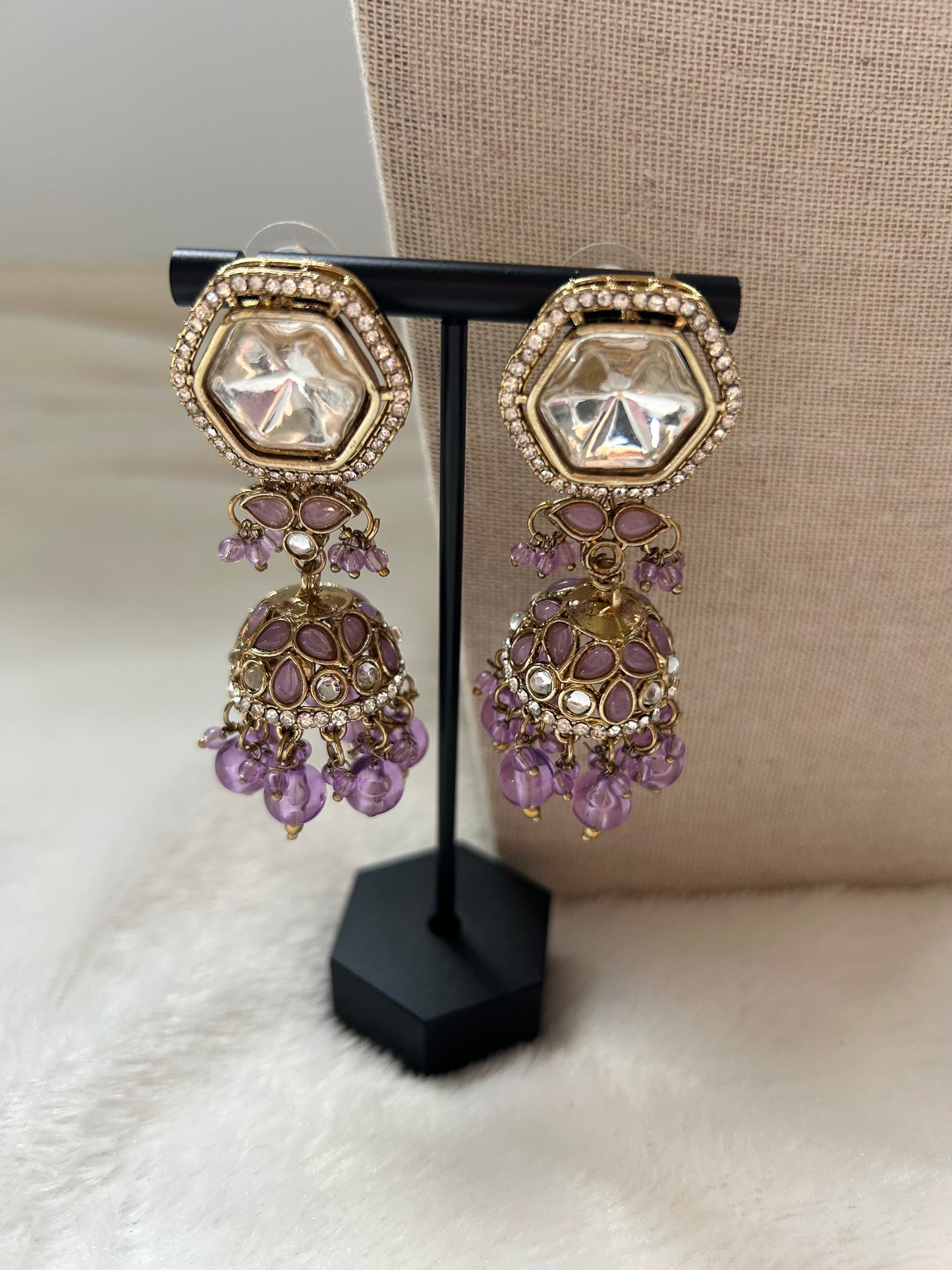 Light Purple Kundan Choker Set