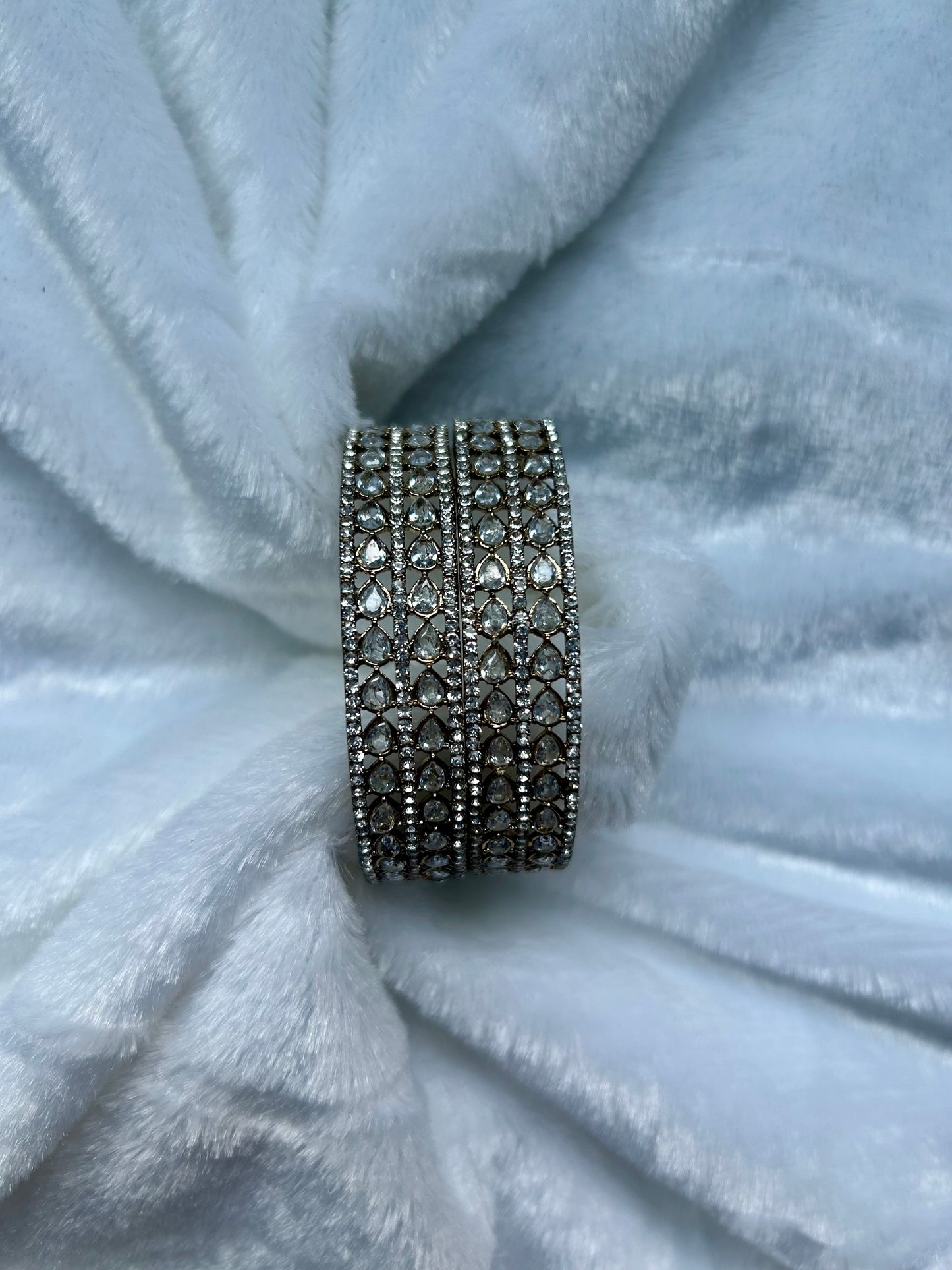 Antique Gold Polki Karde