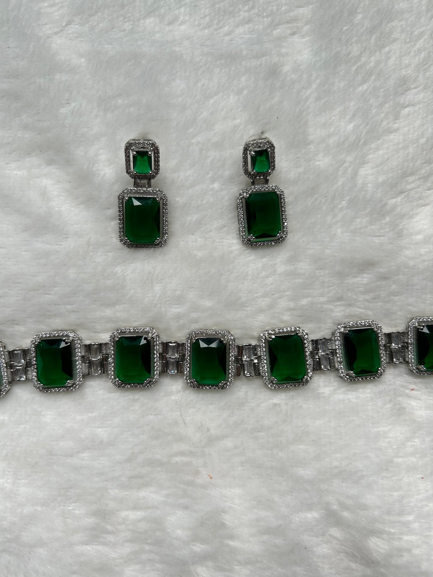 Emerald Green Choker Set