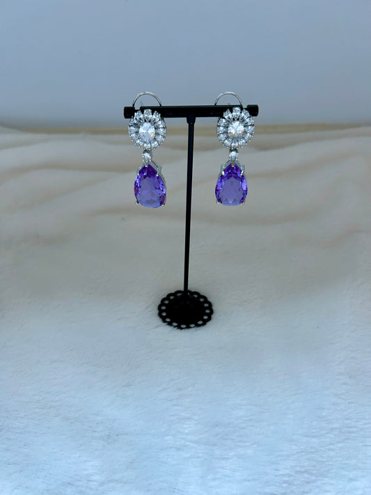 Purple AD Earrings