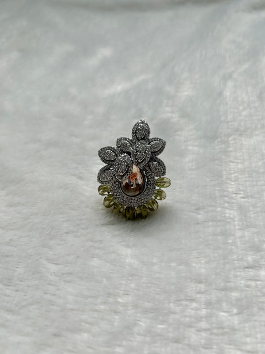 AD Floral Yellow Ring